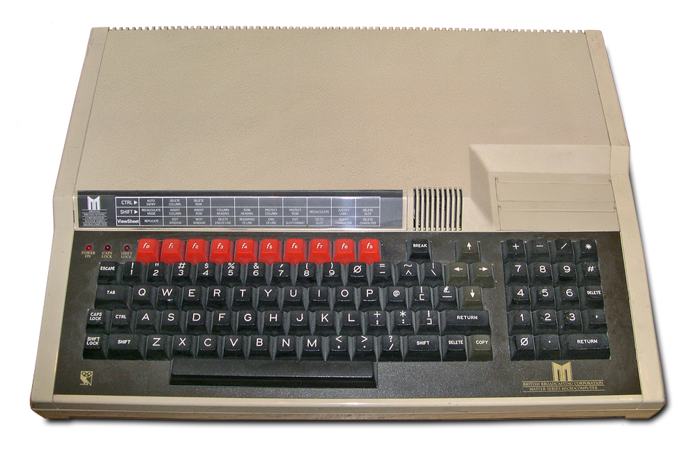 An Acorn BBC Master 128 computer