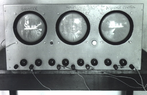 The display oscilloscope tubes from the EDSAC valve computer