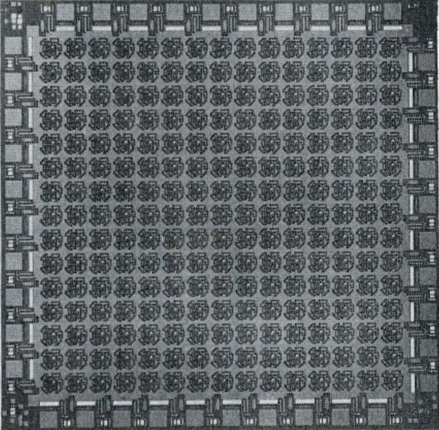 A photo of the chip die of a Ferranti 2000 series ULA as used in the ZX81