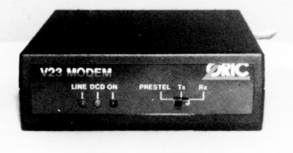 The 1984 V23 Modem for the Tangerine Oric microcomputer.