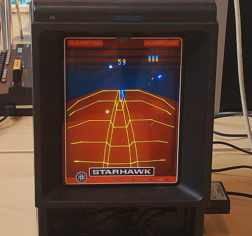 A vectrex games console